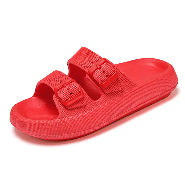 Snoozysoft Light Beach Couple Slippers